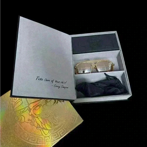 Gold and Black Men's Sunglasses - Picture 12 of 16